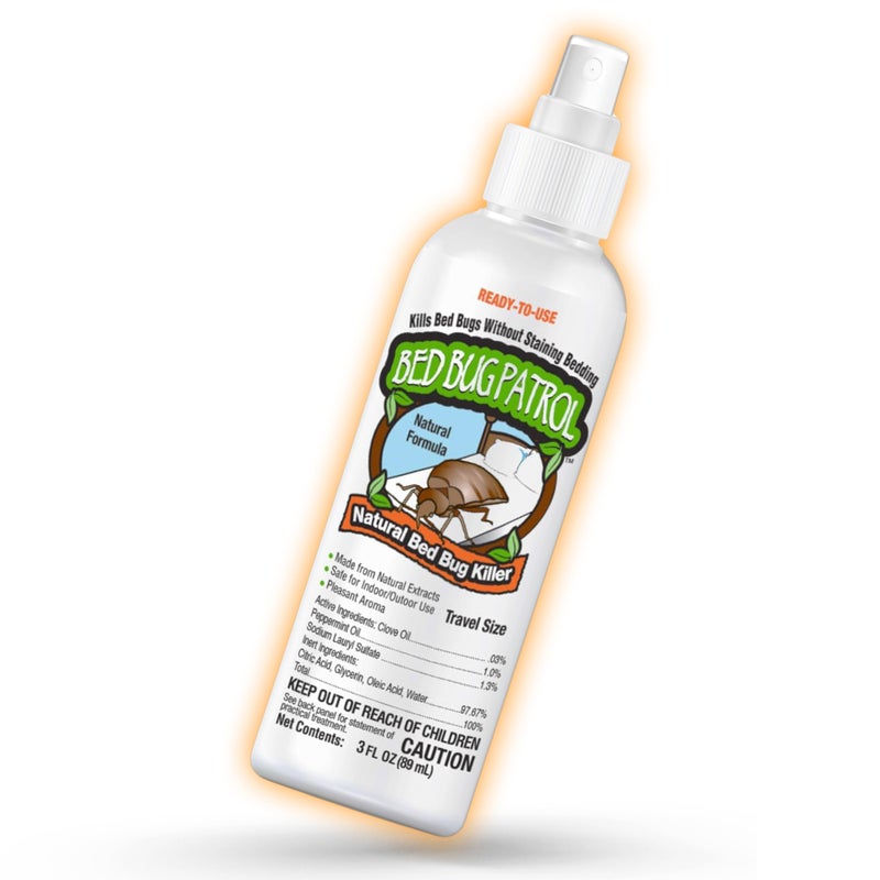 Bed Bug Patrol Bed Bug Travel Spray â€“ 3oz | Fast-Acting TSA Approved - Non-Toxic Hotel Treatment - Kills Bedbugs, Eggs & Larvae | Natural, Family & Pet Safe by Bed Bug Patrol - Image 3