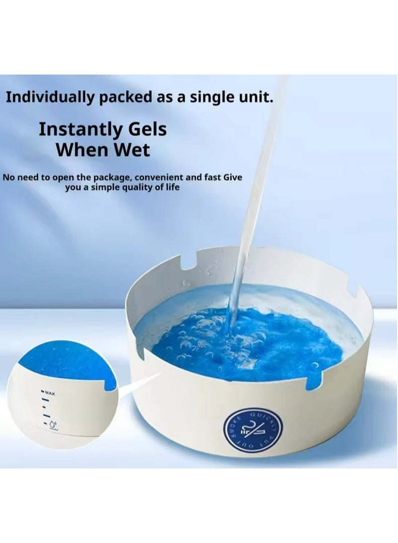 Disposable Foam Ashtray 25pc/box Quick Smoke Absorption Portable and Durable for Home and Hotel Use Anti-Fly Anti-Smoke Environmentally Friendly Home Use - Image 2