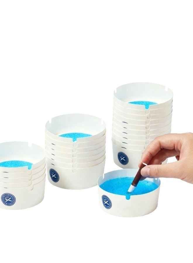 Disposable Foam Ashtray 25pc/box Quick Smoke Absorption Portable and Durable for Home and Hotel Use Anti-Fly Anti-Smoke Environmentally Friendly Home Use - Image 4