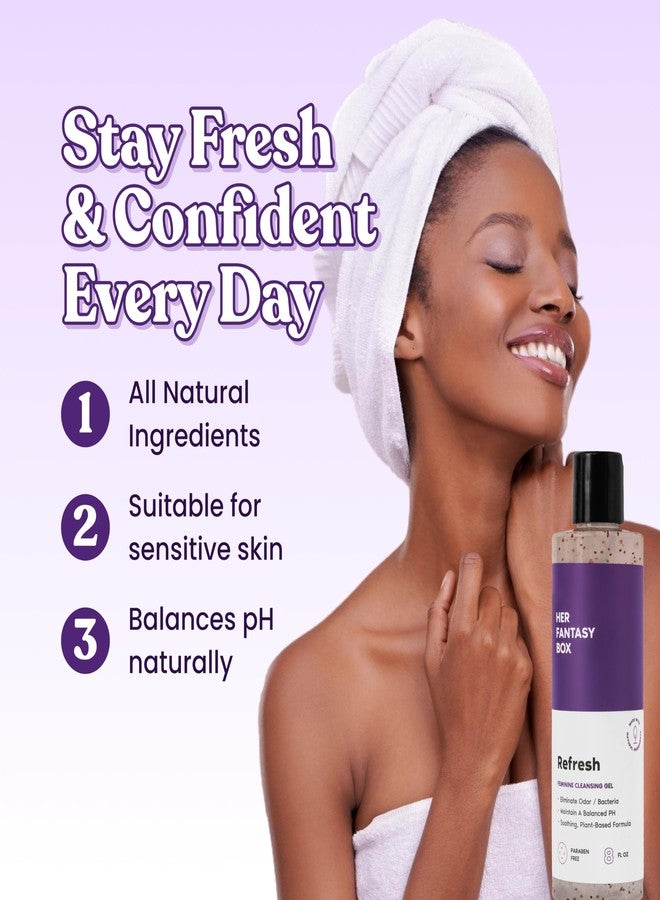 Her Fantasy Box Yummy & Refresh pH Balancing Shower Gel | Two Pack Wash | Gentle, Moisturizing & Nourishing Feminine Hygiene Duo for Daily Freshness, Odor Control & Skin Care (8 oz Each - Image 2