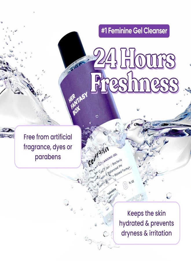Her Fantasy Box Yummy & Refresh pH Balancing Shower Gel | Two Pack Wash | Gentle, Moisturizing & Nourishing Feminine Hygiene Duo for Daily Freshness, Odor Control & Skin Care (8 oz Each - Image 3