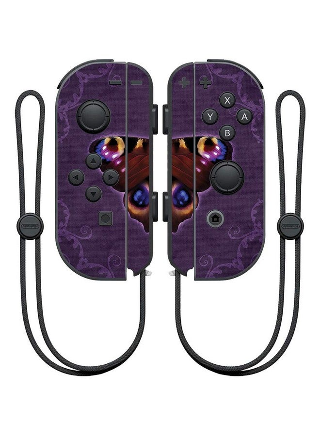 مايتي سكينز غلاف Mightyskins متوافق مع وحدة تحكم Nintendo Joy Con Peacock Butterfly | غطاء ملتف واقٍ ومتين وفريد من نوعه من الفينيل | سهل التطبيق والإزالة وتغيير الأنماط | صنع في الولايات المتحدة الأمريكية - Image 1