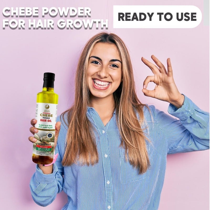 Amalico Chebe Tchad Hair Oil for All Hair Types, 250ml - Image 3