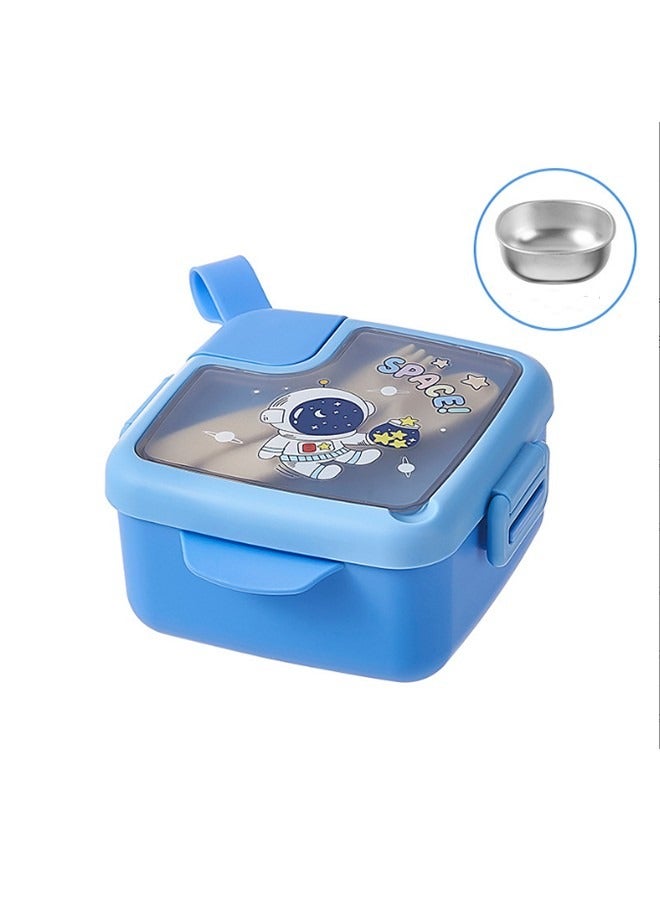 JCB CHIC Stainless Steel Kid Bento Box, Leak-Proof, 2-Compartment, Lunch Box with Portable Cutlery, Dishwasher Safe - Image 1