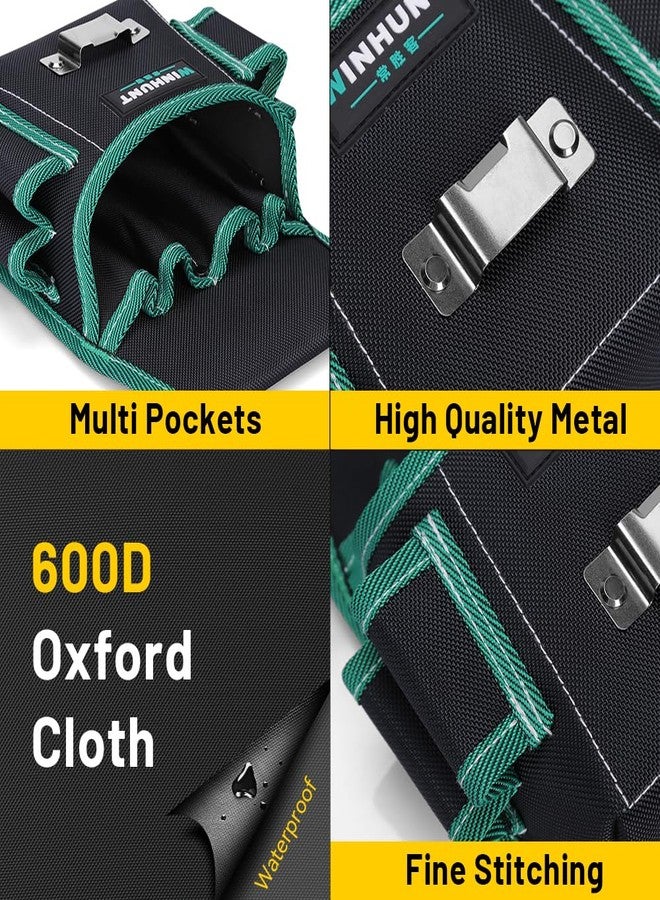 WINHUNT Tool Bag with Belt 9 Pockets Tool Belt for Craftsmen, Electricians, Gardeners, 21 x 7 x 22 cm WH143 - Image 3