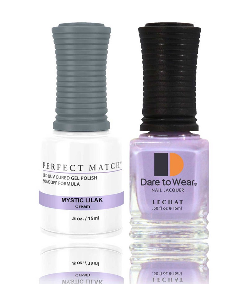 Lechat Perfect Match Gel Nail Polish 15ml Soak Off Long Lasting High Shine UV LED Gel Non Toxic Easy Application Wide Color Range for Manicure and Pedicure  Mystic Lilac PMS170