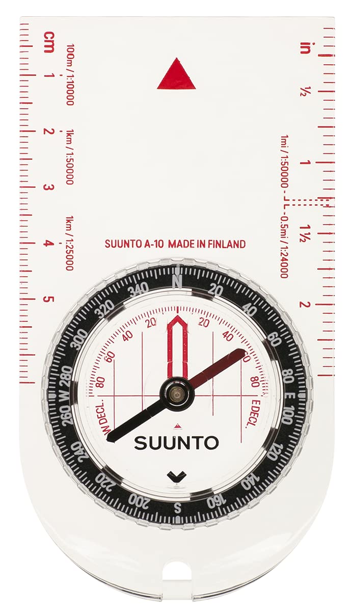 SUUNTO A-10 Compass: Compact, simple to use recreational hiking compass, Hiking, Boy Scouts, Orienteering - Image 1