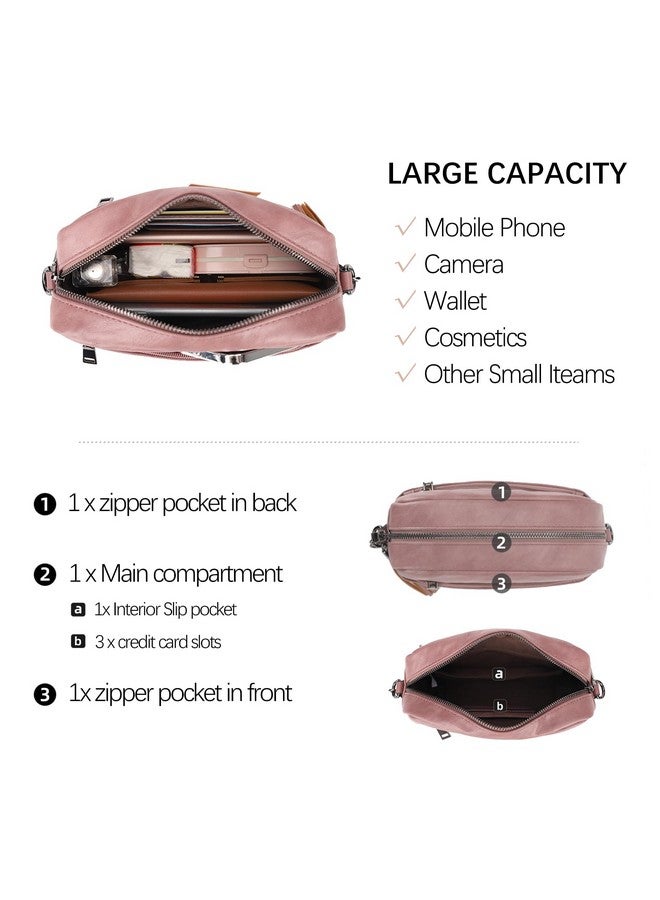 KL928 Small Crossbody Bags for Women, Soft FAUX Leather Cell Phone Purse，Adjustable Strap Shoulder Handbags Wallet Purse - Image 3