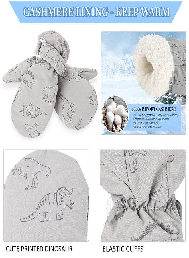 Weradau Fleece Lined Mittens for Baby Boys Girls,Baby Toddler Little Kids Winter Gloves Mittens (6-24 months Grey) - Image 4