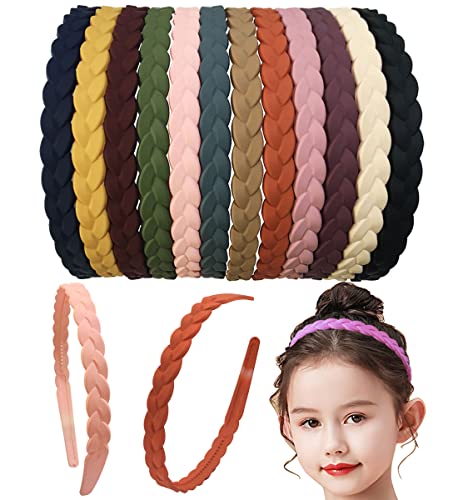 Springtime 12pcs Hard Headbands with Teeth for Girls Women Thin Plastic Hair Headbands for Teens Lady - Image 1