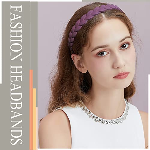 Springtime 12pcs Hard Headbands with Teeth for Girls Women Thin Plastic Hair Headbands for Teens Lady - Image 2