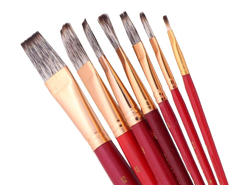 VNQ Paint Brushes Set of 7 for Artist-School-Boys-Girls-Children Etc. (Multi-Purpose) - Image 2