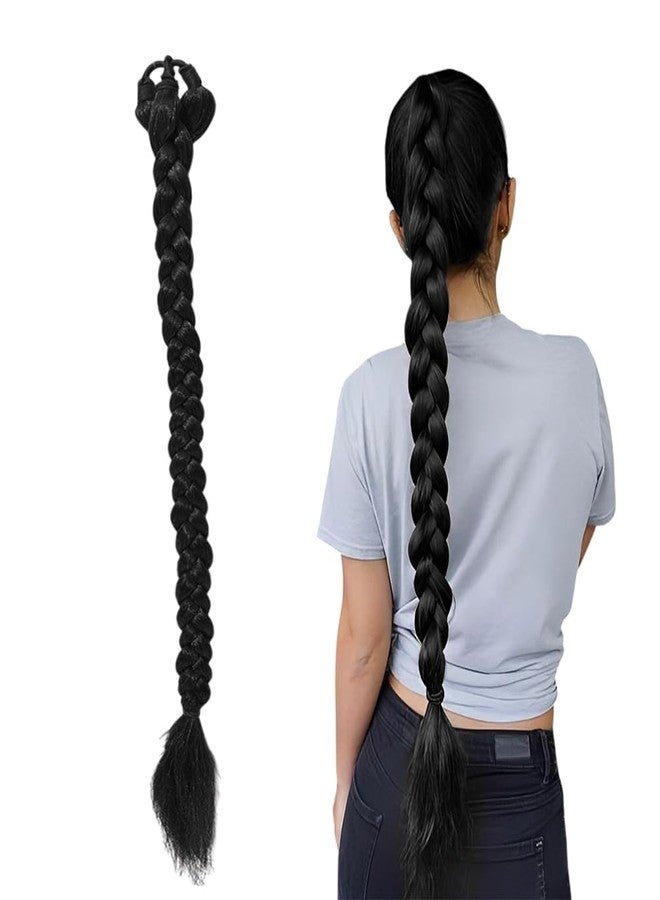 BLUSHIA Cold Fusion Hair Extension Styles Parandi Hair Extension Synthetic Parandi Choti For Women (Pack Of 1, Black) - Image 1