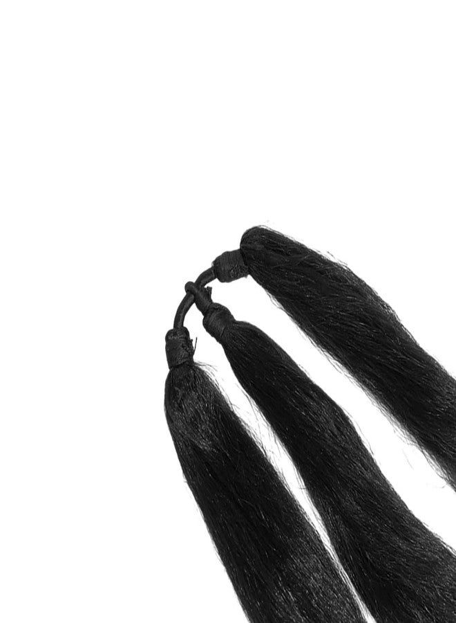 BLUSHIA Cold Fusion Hair Extension Styles Parandi Hair Extension Synthetic Parandi Choti For Women (Pack Of 1, Black) - Image 5