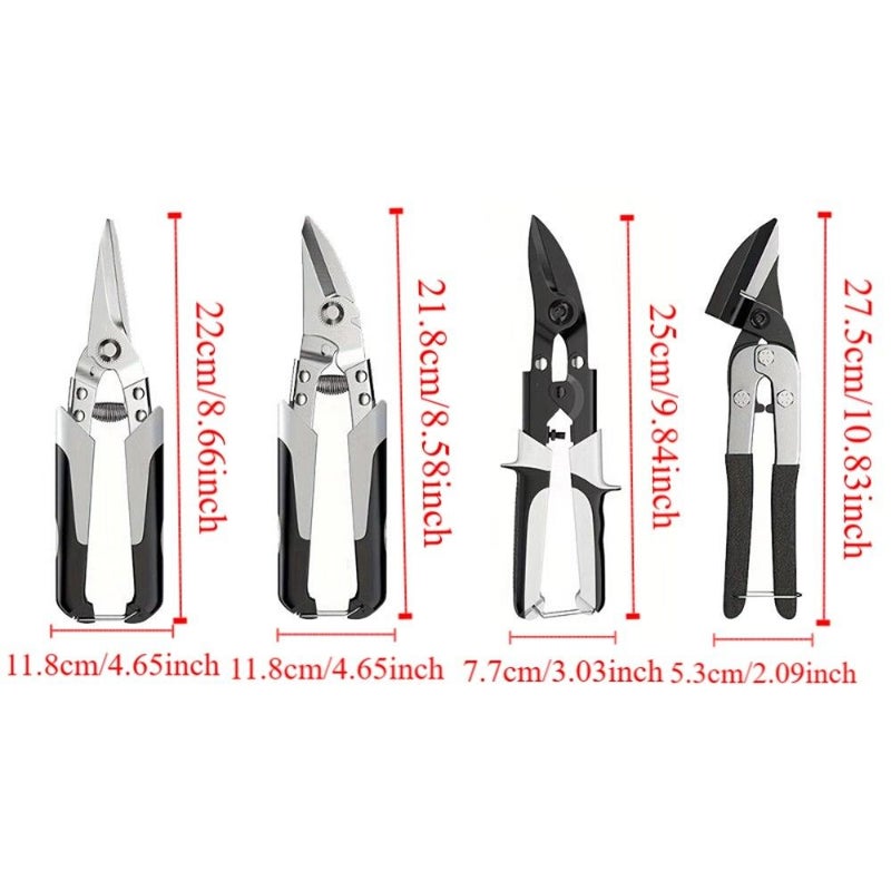 Metal Rustproof Non-Slip Snip Hand Tool Style 2 Shears Comfort Grip Straight Left Right - Image 3