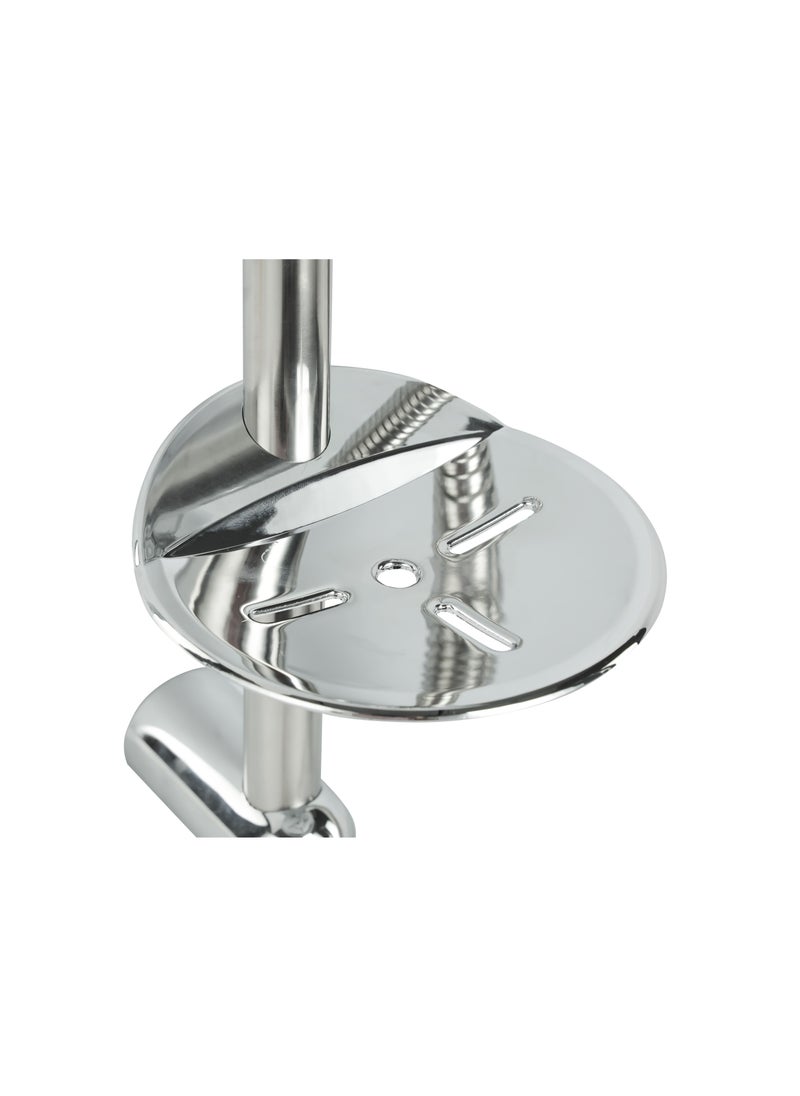 GEEPAS - Geepas Ursa Shower Set GSW61121, High Quality Material Bathroom Shower Set, Chrome Plated, Standard Hose Connector, Includes a Sliding Bar with Holder and Bracket, a Soap Dish, a Hand Shower - Image 1