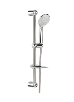 GEEPAS Geepas Ursa Shower Set GSW61121, High Quality Material Bathroom Shower Set, Chrome Plated, Standard Hose Connector, Includes a Sliding Bar with Holder and Bracket, a Soap Dish, a Hand Shower  - Image 1
