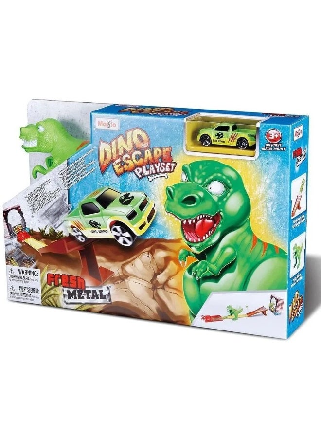 Maisto Maisto - Fresh Metal Dino Escape Kids Car Track Race - 11063  - Image 1