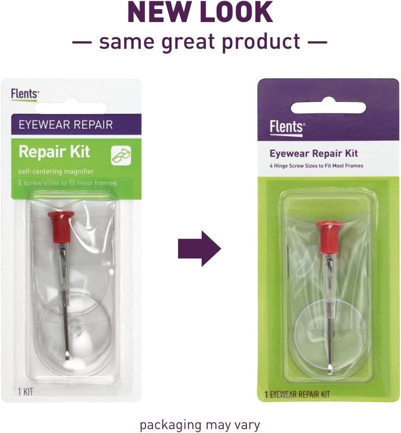 Flents Eyeglass Repair Kit with Magnifying Glass and Screwdriver - Image 1