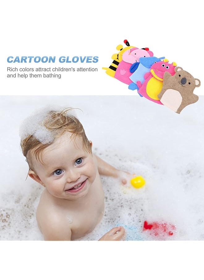 erorex Sponges For Bath 5Pcs Kids Bath Sponge Mitt Glove Baby Sponge Super Soft For Bathing Toddler Cute  - Image 5