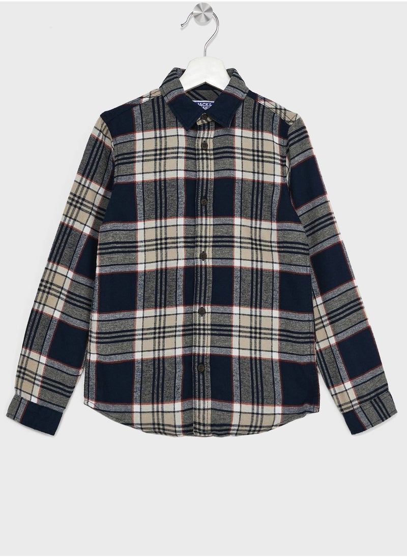 Jack & Jones Junior - Youth Checked Shirt - Image 1
