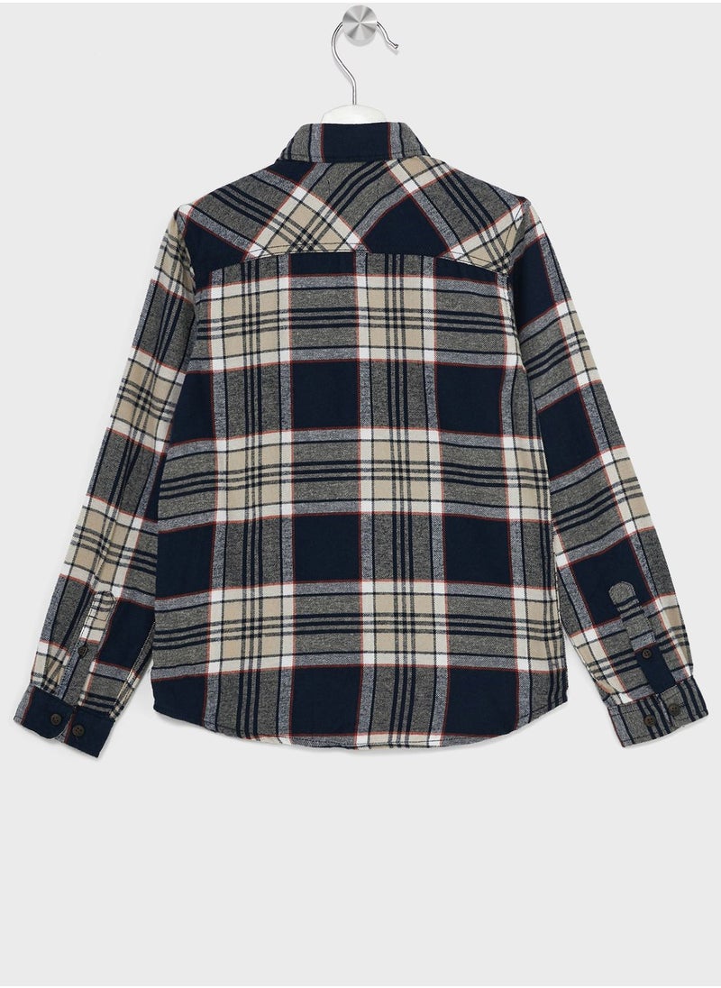 Jack & Jones Junior - Youth Checked Shirt - Image 1