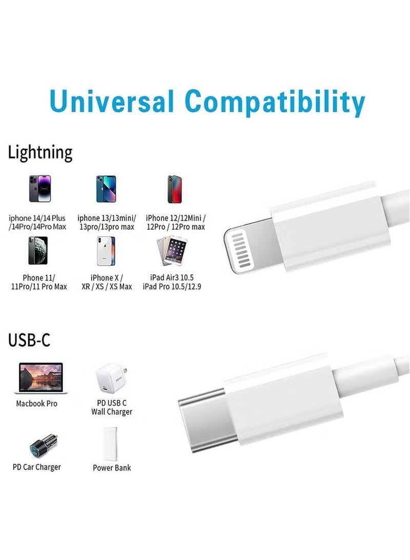 إكس ليفيل USB C إلى كابل البرق 3Pack 6.5FT - Image 5