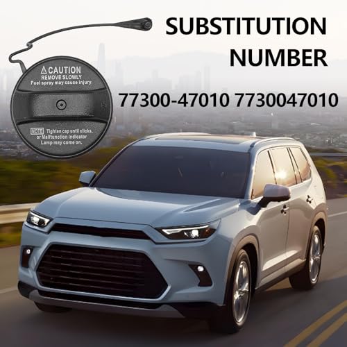 SYudwen Fuel Cap Compatible with 2003-2009 GX470, 2004-2006 ES330/ RX330, 2003-2009 4Runner, 2003-2006 Tundra, 2005-2006 Avalon, 2005-2008 Tacoma etc, Gas Cap Replace OE# 77300-47010 GX470 - Image 4
