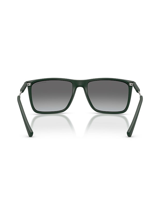 Armani Exchange نظارات شمسية مربعة كاملة الإطار للرجال AX4160S 837911 - حجم العدسة: 57 مم - Image 3