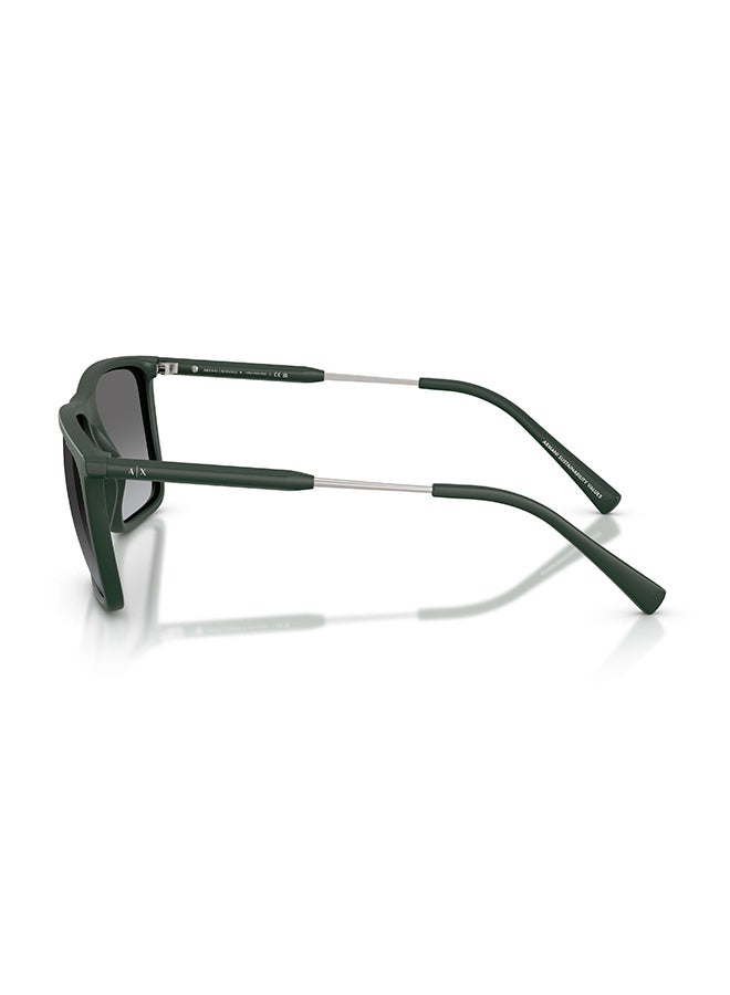 Armani Exchange نظارات شمسية مربعة كاملة الإطار للرجال AX4160S 837911 - حجم العدسة: 57 مم - Image 4