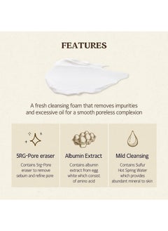 SKIN FOOD since 1957 SKINFOOD Egg Perfect Pore Cleansing Foam 150ml - Egg Yolk, Albumin Contained Pore Refining Facial Foam Cleanser - Removes Impurities from Pores (5.07 fl.oz.)  - Image 3