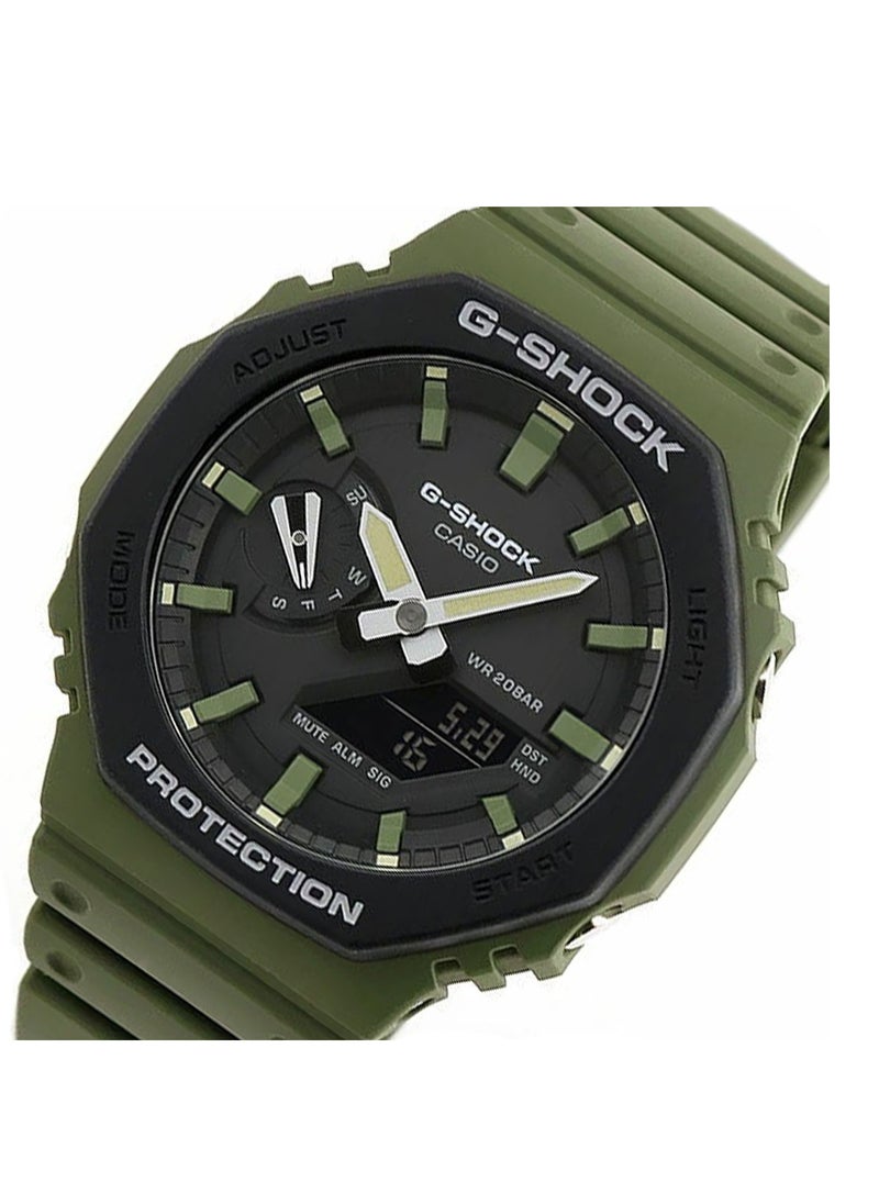 G-SHOCK Men's Analog Plus Digital Octagon Water Resistance Wrist Watch GA-2110SU-3ADR  - Image 2