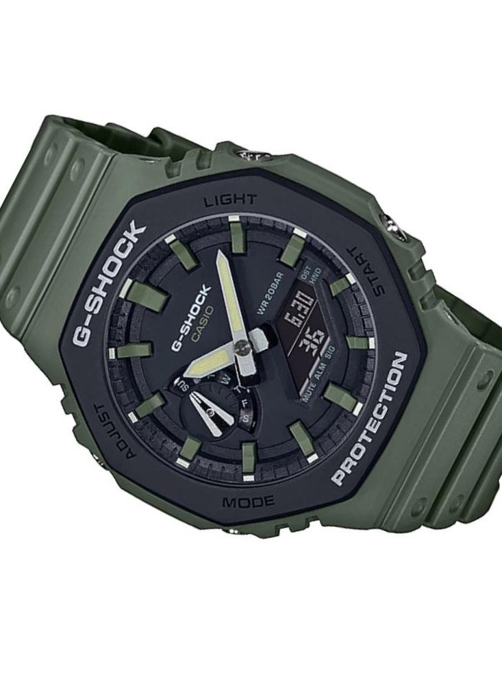 G-SHOCK Men's Analog Plus Digital Octagon Water Resistance Wrist Watch GA-2110SU-3ADR  - Image 3