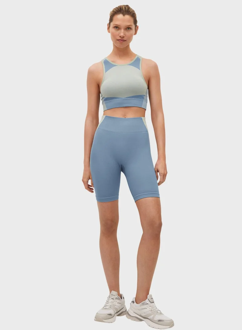 MANGO High Waist Shorts