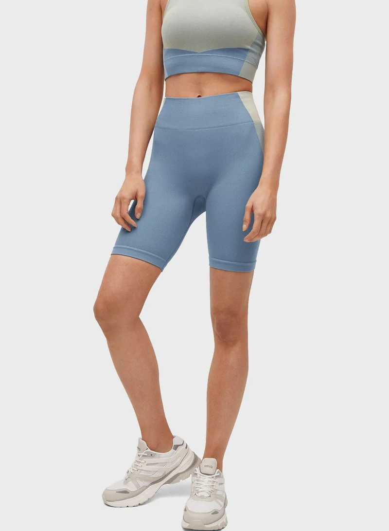 MANGO High Waist Shorts