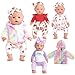 Sweet Dolly New Born Baby Doll Clothes Coat Pajamas Bodysuits Outfits for 14 Inches to 18 Inches Dolls 15 Inch Baby Dolls 10 PCs in Total Clothes and Accessories - Image 2
