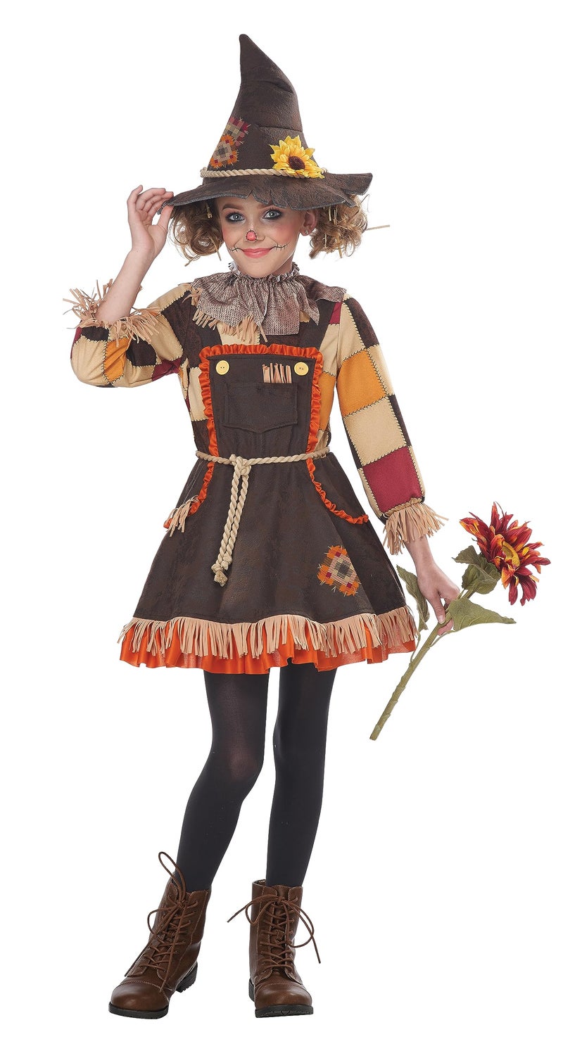 California Costumes Girls Patchwork Scarecrow Costume XSmall