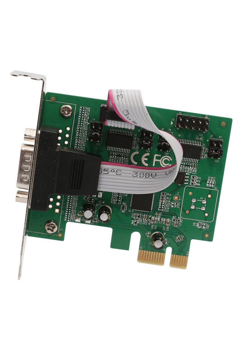 Generic 2x DP9 RS232 PCI Express Serial Controller Card with Low Profile Bracket and ASIC 99100 Chipset - Green  - Image 5
