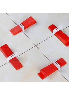 aürbo ARBO Tile Leveling System Plastic 16 MM Wall and Floor 200 PCS Set 200 PCS Wedges 200 PCS Leveller Clips Spacer  - Image 1