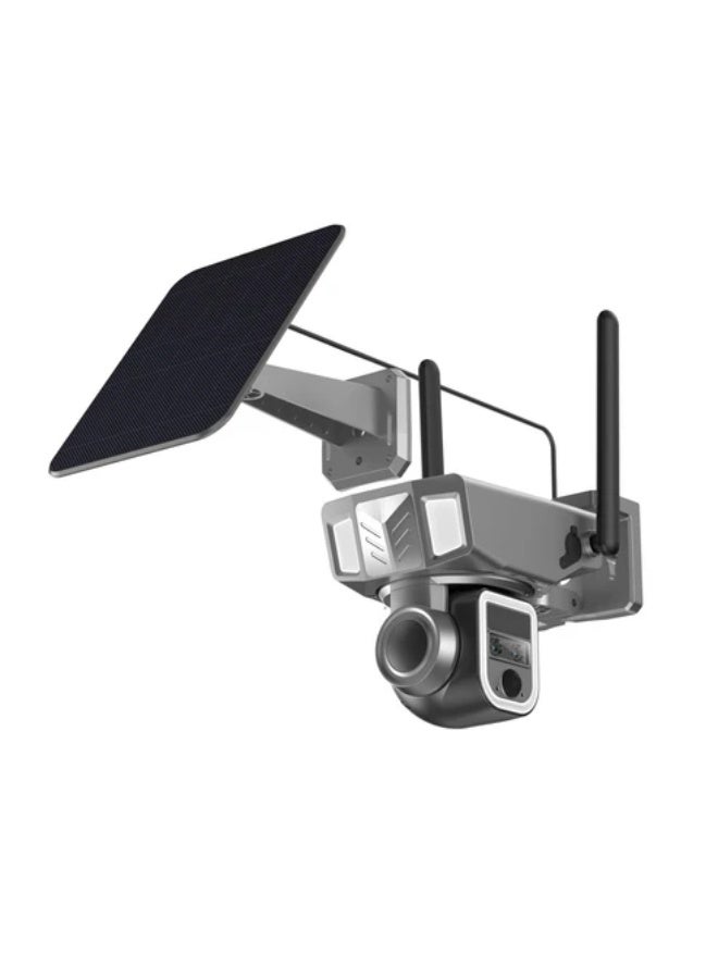 كروني كاميرا كروني Y7b 4G-4K-8MP تعمل بالطاقة الشمسية، بعدسة مزدوجة، تكبير مستمر، رؤية ليلية بالأشعة تحت الحمراء، كشف الحركة، تتبع ذكي، صوت ثنائي الاتجاه، رؤية ليلية، كاميرات مراقبة خارجية - Image 2