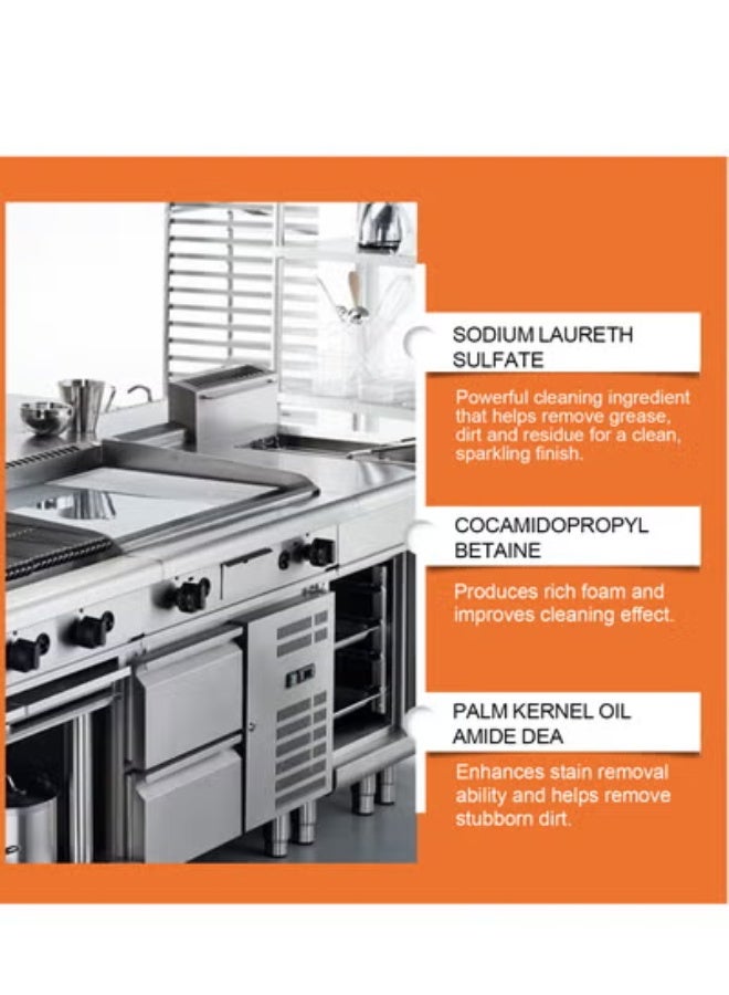 Jakehoe kitchen grease cleaner kitchen range hood stove oil stain cleaning multi-effect decontamination cleaner - Image 3