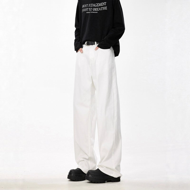 Unisex Classic Denim Jeans Loose Fit Daily Outdoor Wear - Image 2