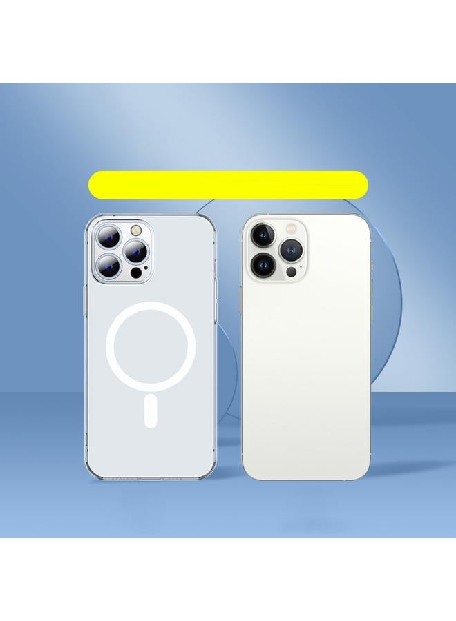 اس-توب جراب هاتف مغناطيسي من الزجاج غير اللامع لهاتف iPhone 13 Pro Max Magsafe - Image 3