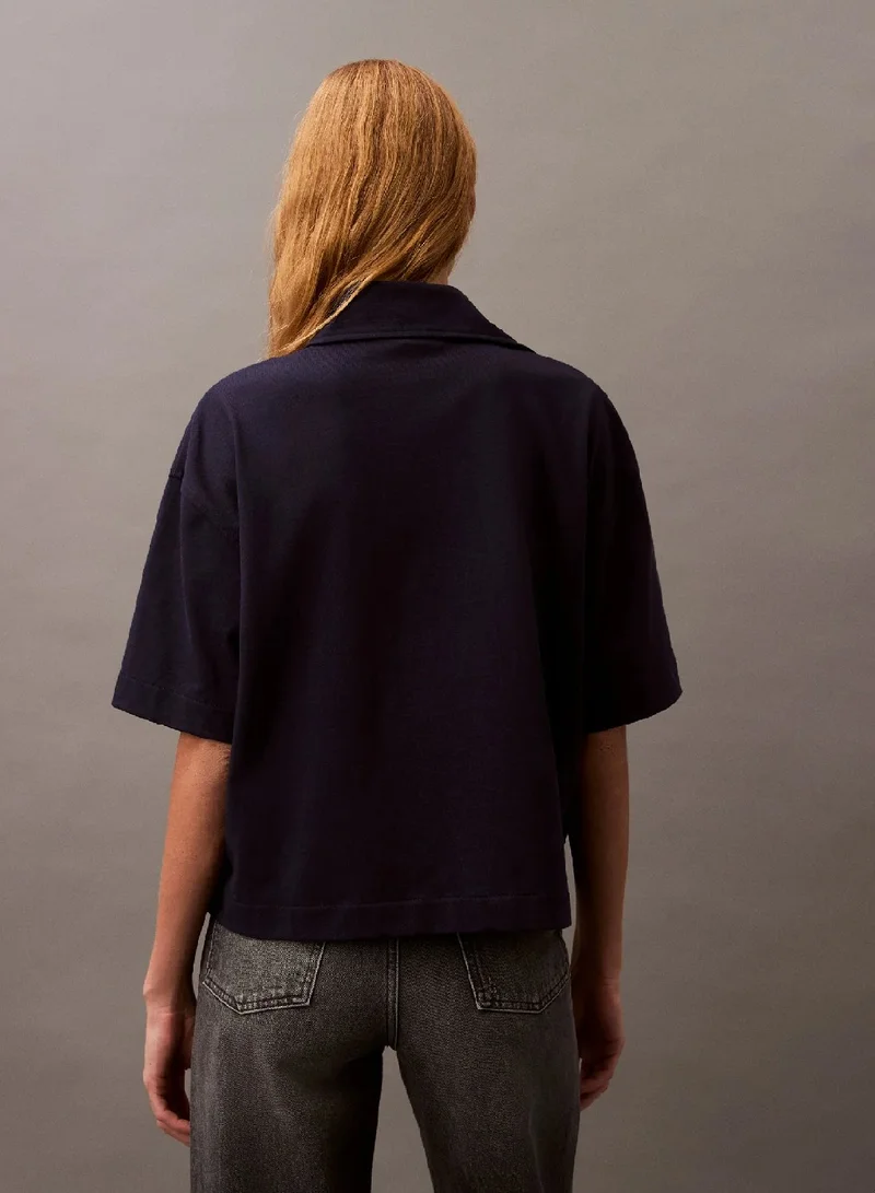 Calvin Klein Jeans Cotton Jersey Logo Polo Shirt