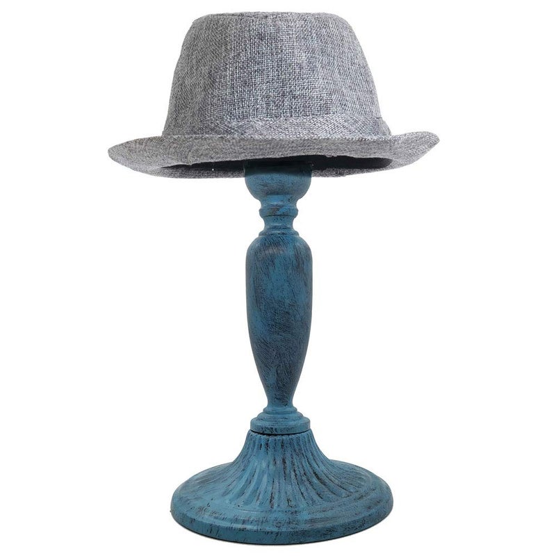 Owlgift Vintage Dome Shape Design Removable Metal Hat Rack/Cap/Wig Storage Holder Display Stand,Turquoise - Image 1