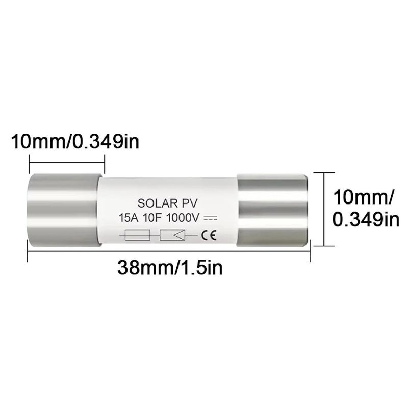30A Solar PV Fuse 15A 1000V DC High Voltage Short Circuit Protection for Solar Systems - Image 5