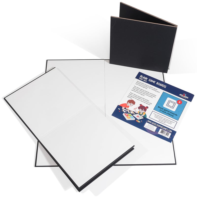 Three Pack of Blank Game Boards 3 Game Boards 17 x 17 Create Your Own Board Game DIY Board Game 3 Pack 17 Inch Boards