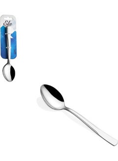 Emir Çelik Ela Model Plain Dinner Fork and Dinner Spoon Set 24 Pieces  - Image 2