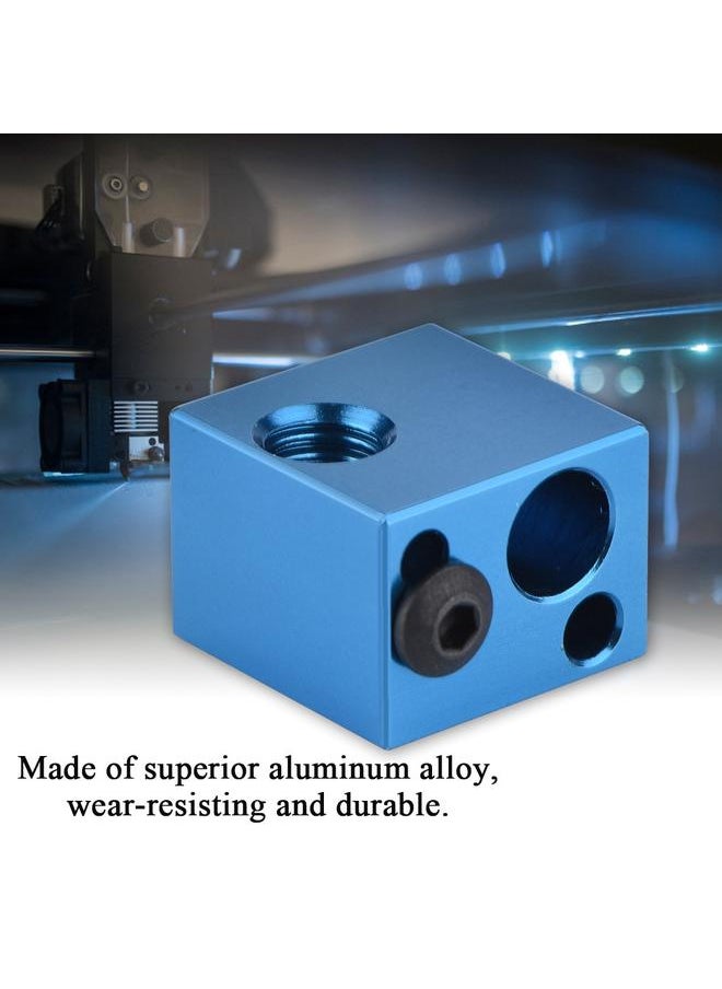 3D Printer Accessories Aluminium Heating Block Heater Hot End for Makerbot (Blue)