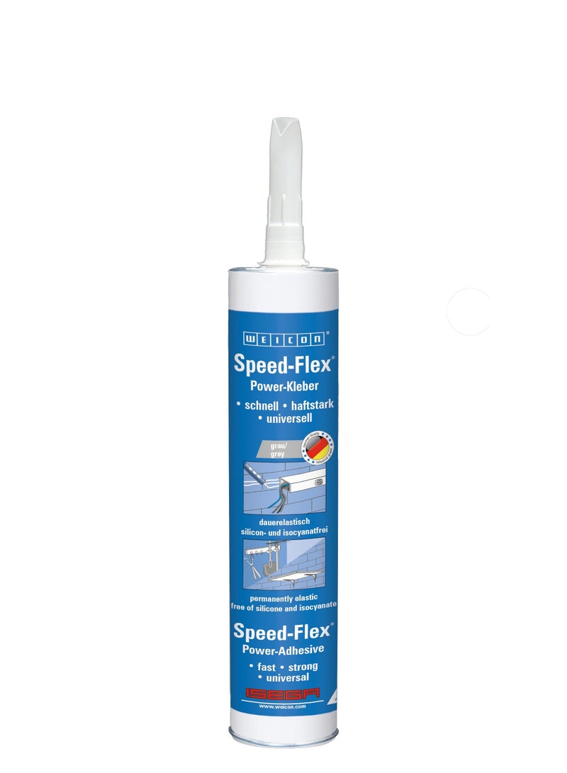 WEICON Speed-Flex 310ml grey MS-Polymer Adhesive & sealant for fixings - Image 1
